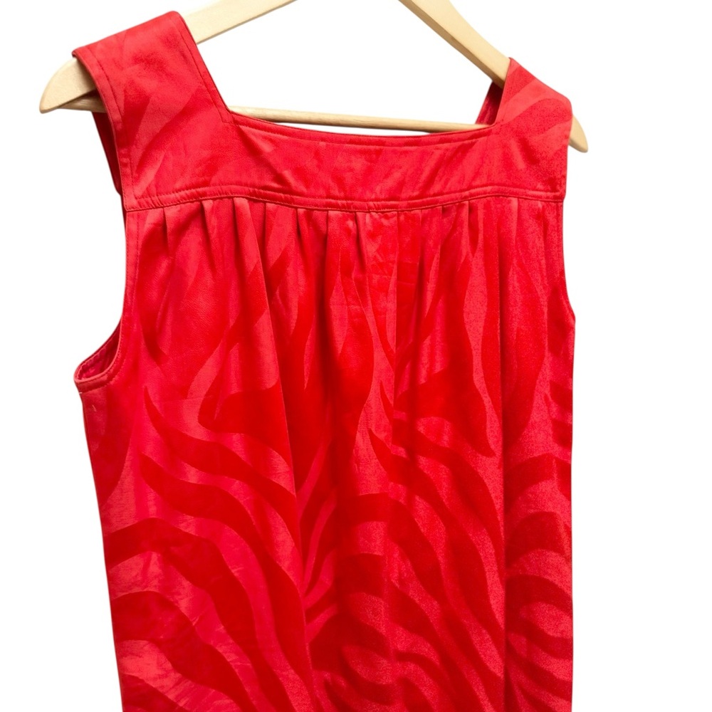 Valentino Boutique Vintage '80s Red Buttoned Shift Dress - Picture 11 of 14